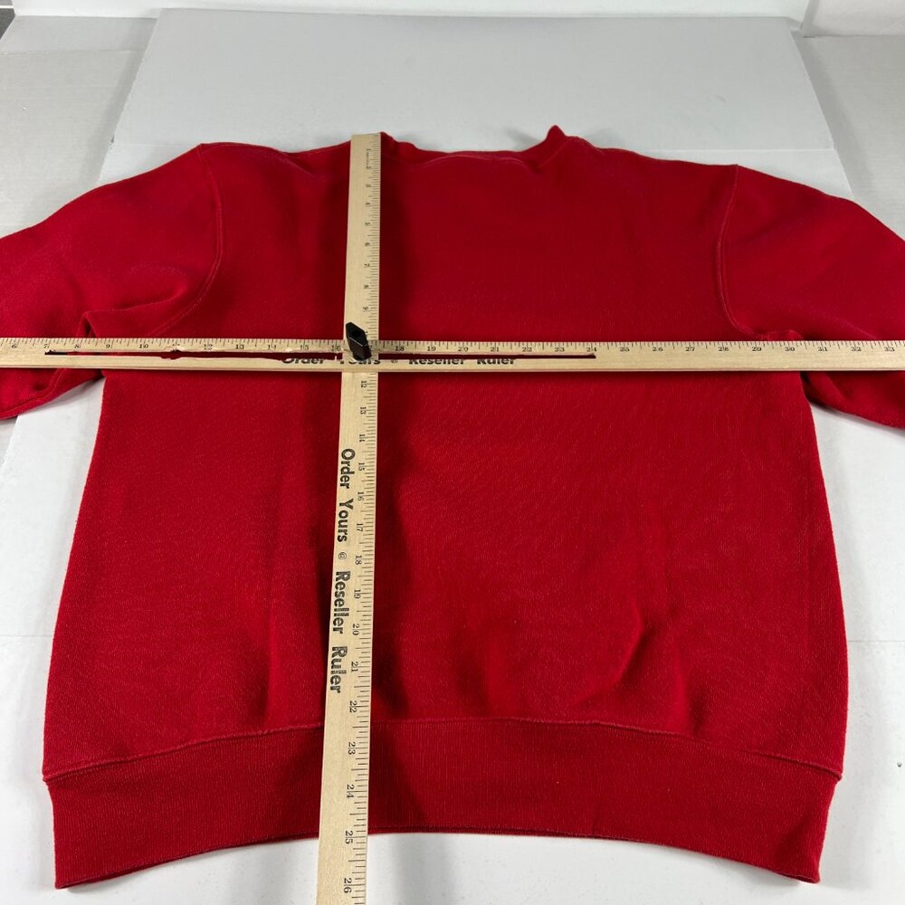 Y2K North Carolina State Wolfpack Sweatshirt Medium Red Faded Logo Crewneck - Picture 12 of 15